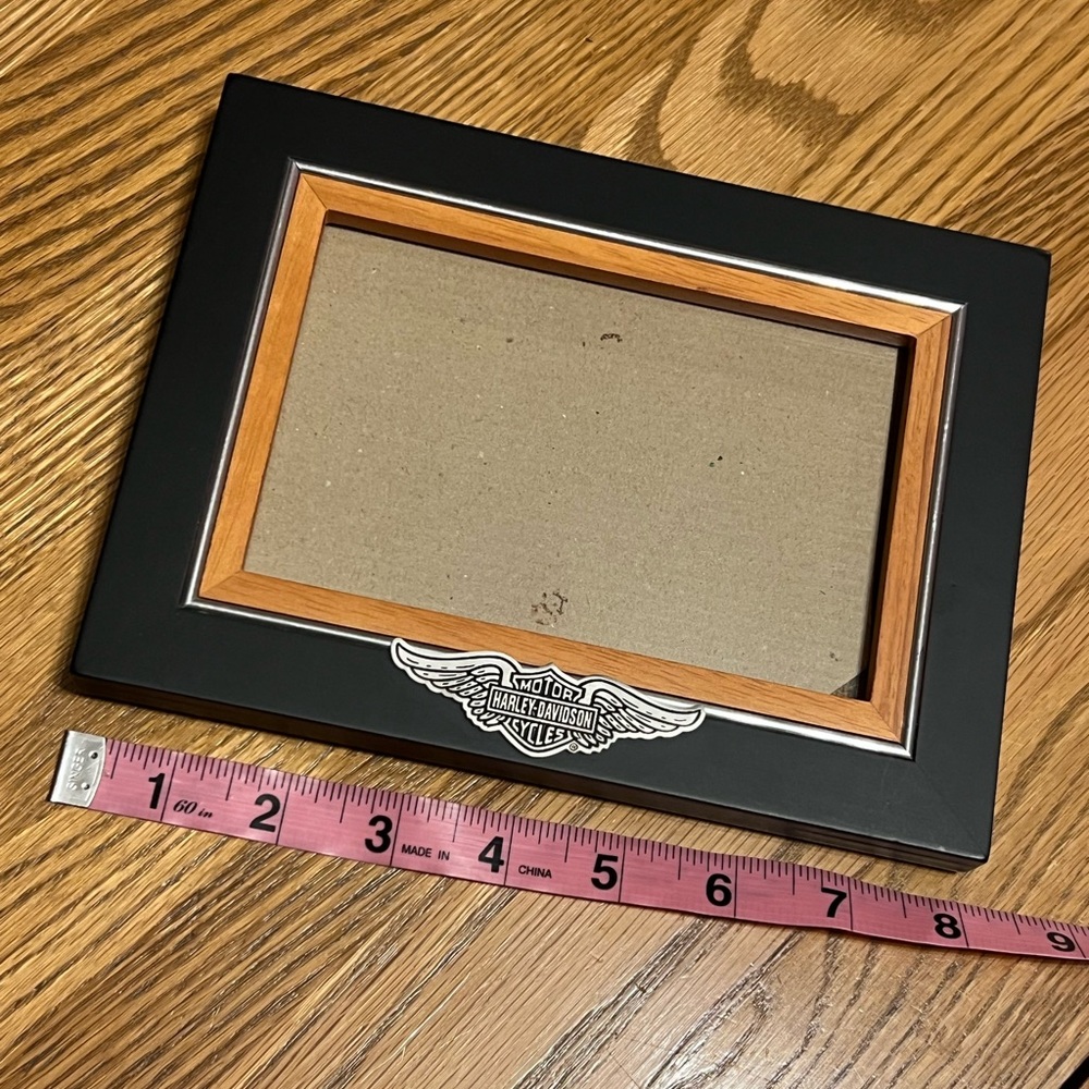 Harley-Davidson® 4 x 6 Black/Orange Photo Frame -Bar & Shield Winged Logo - Picture 10 of 14